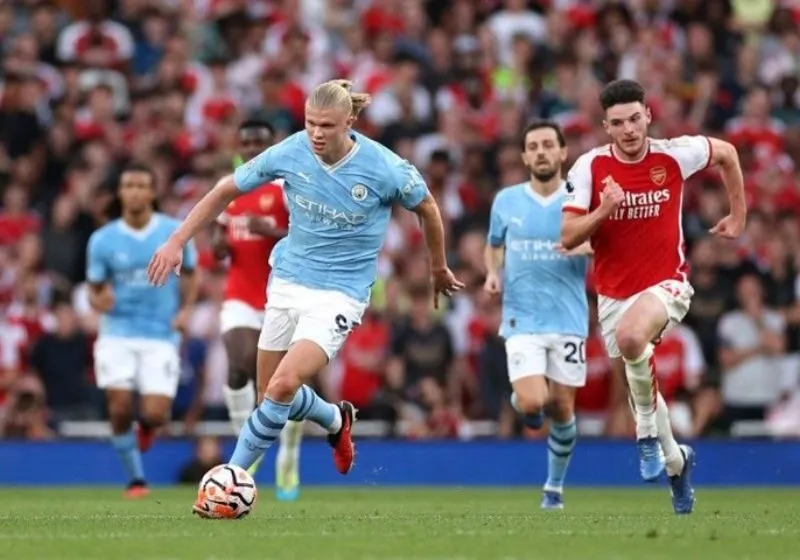 Haaland mở bàn trong trận gặp Arsenal