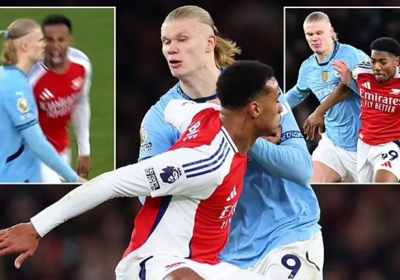 Haaland mở bàn trong trận gặp Arsenal